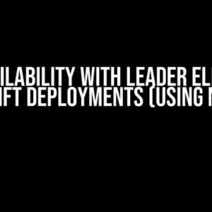 High Availability with Leader Election in OpenShift Deployments (using Node.js)