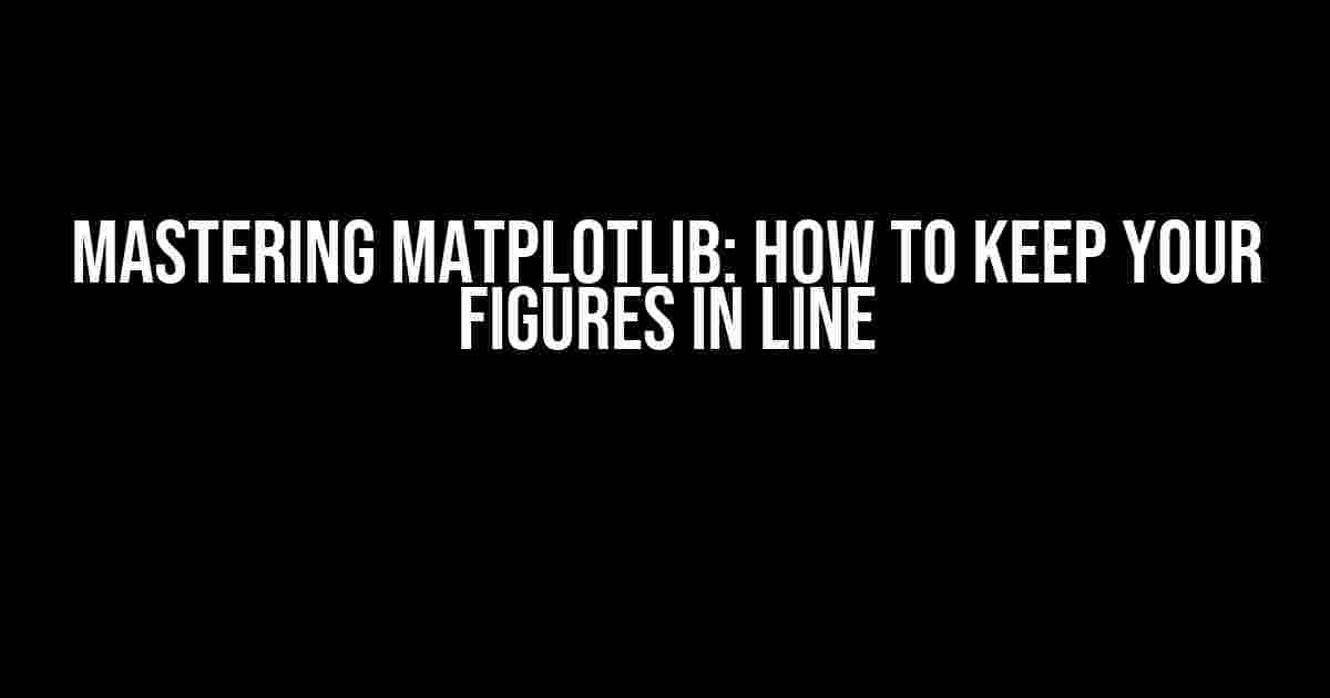 Mastering Matplotlib: How to Keep Your Figures in Line