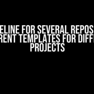 One Pipeline for Several Repositories: Different Templates for Different Projects